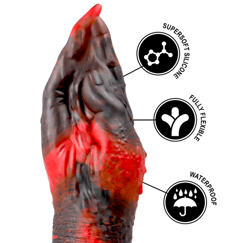 Dildo Lilith Epic Demônio Maligno | Silicone Líquido, Design Mítico e Base com Sucção - Tamanho Grande