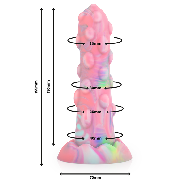 Dildo Epic Nixie | Silicone Líquido, Design Místico e Base com Sucção