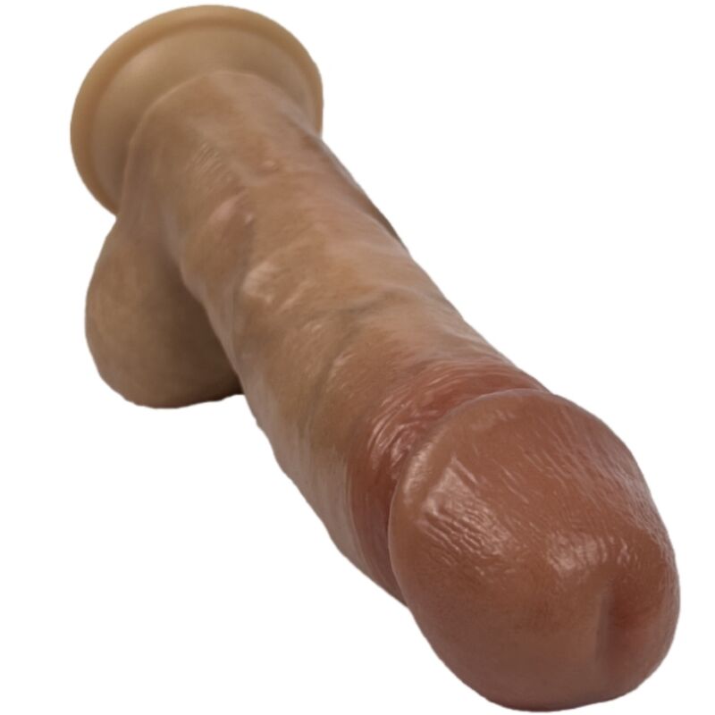 Dildo realista SILEXD de 21.5 CM, mostrando a textura e formato ergonómico de silicone Silexpan.