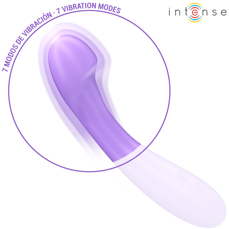 Intense – Vibrador Becky 19 cm Aquecível 7 Vibrações Roxo