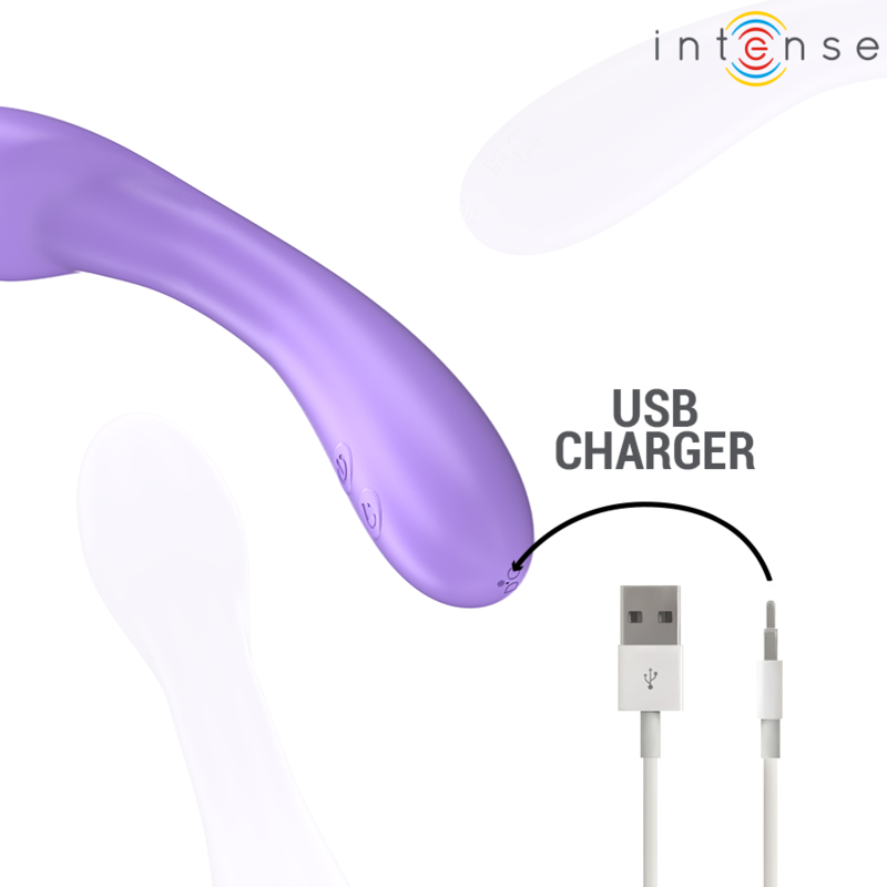 Intense – Vibrador Becky 19 cm Aquecível 7 Vibrações Roxo