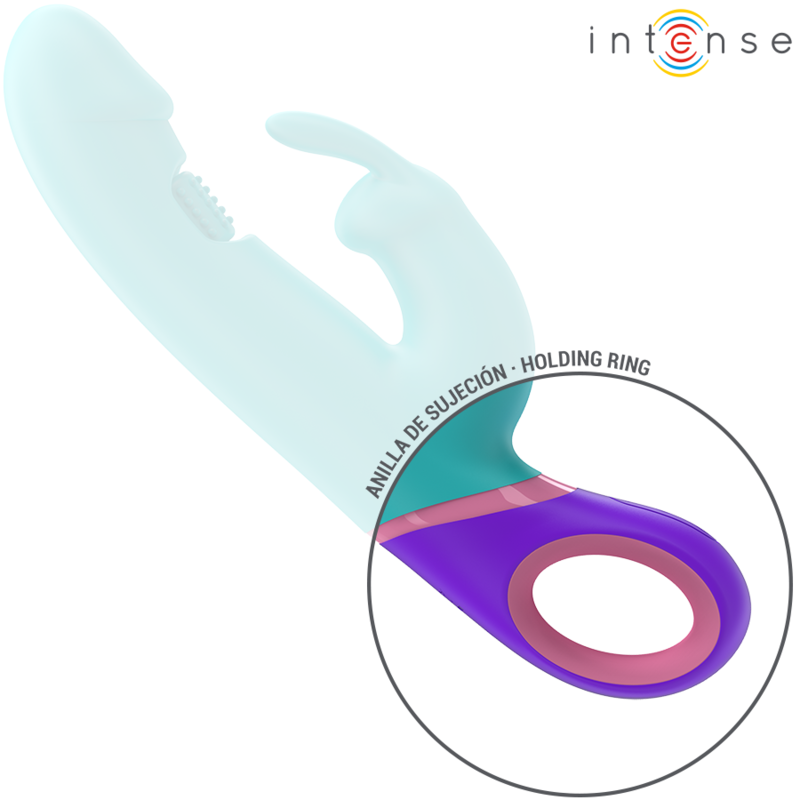 Intense – Monica Rabbit Vibrador com Estimulador G-Spot Rotativo Azul