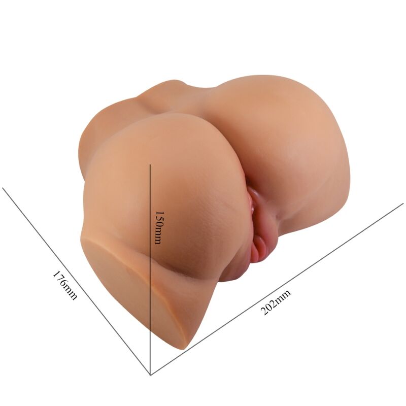 Vibrador Realista Doble con Control Remoto para Vagina y Ano