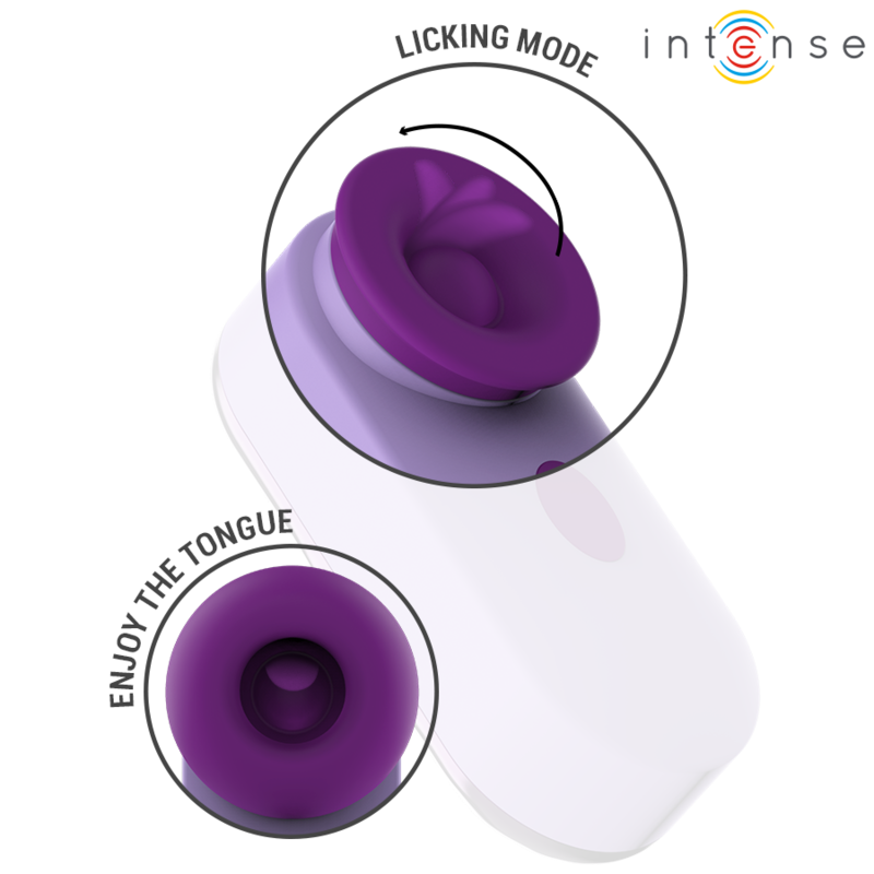 Estimulador de Clitóris Sabrina Intense Roxo | Design Compacto e Língua Vibrante