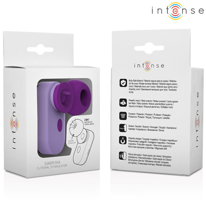 Estimulador de Clitóris Sabrina Intense Roxo | Design Compacto e Língua Vibrante