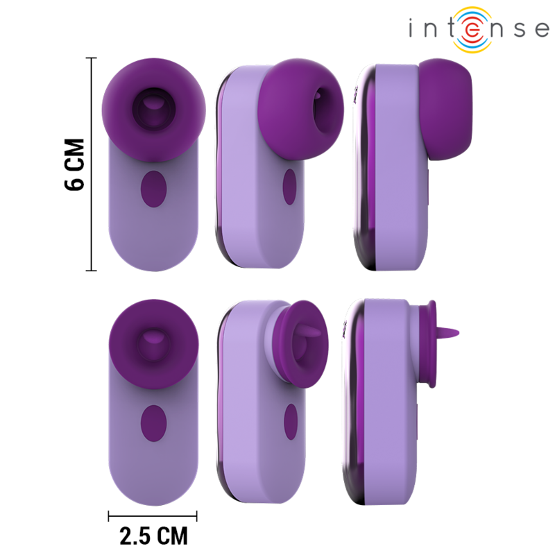 Estimulador de Clitóris Sabrina Intense Roxo | Design Compacto e Língua Vibrante