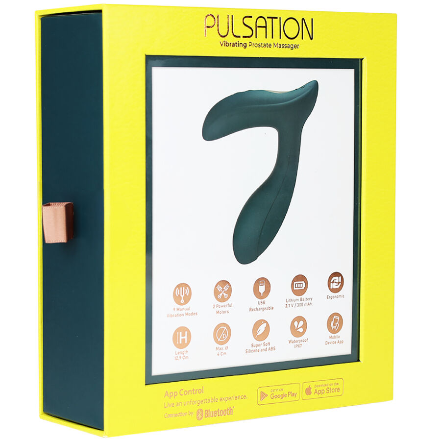ADRIEN LASTIC Pulsation: Estimulador de próstata ergonómico com controlo APP.
