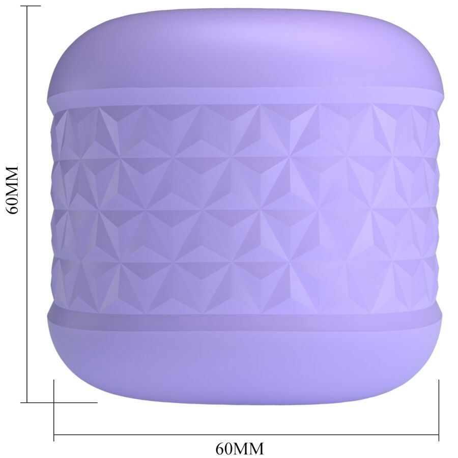 Masturbador masculino PRETTY LOVE Cory Roxo com dupla entrada e textura interna para estimulação