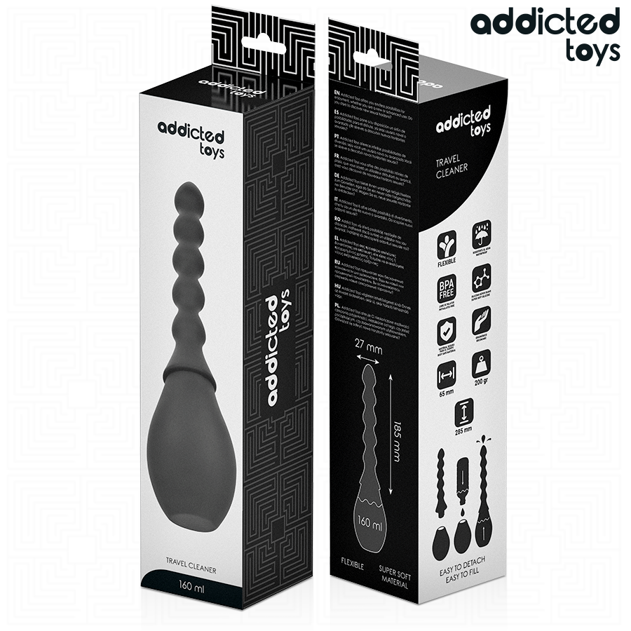Limpador de Viagem Addicted Toys Modelo 2 para higiene de brinquedos sexuais.