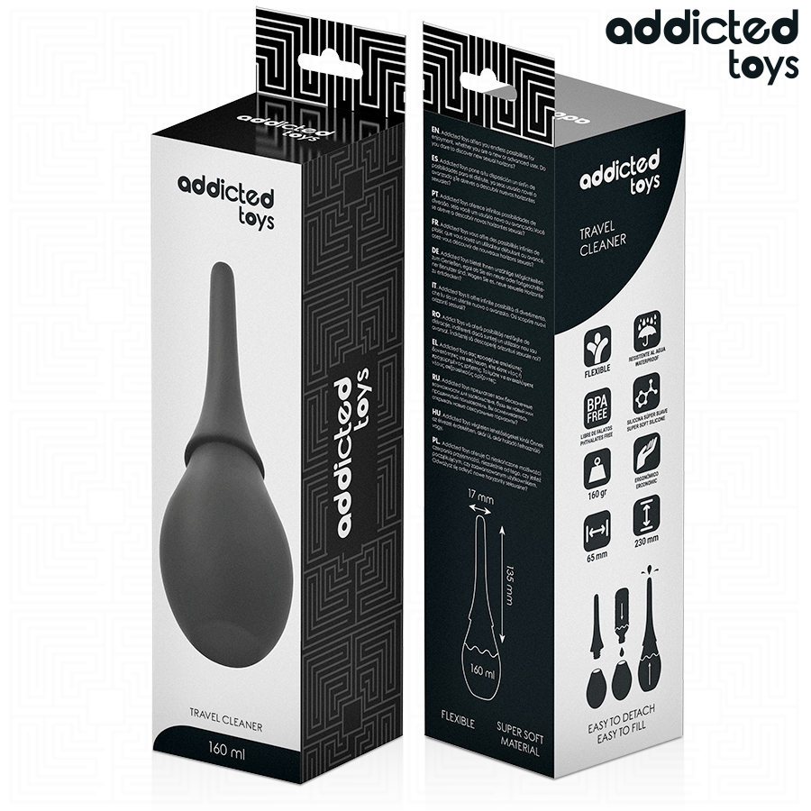 Addicted Toys Limpador de Viagem Modelo 3 para higiene de brinquedos sexuais, portátil e eficaz.
