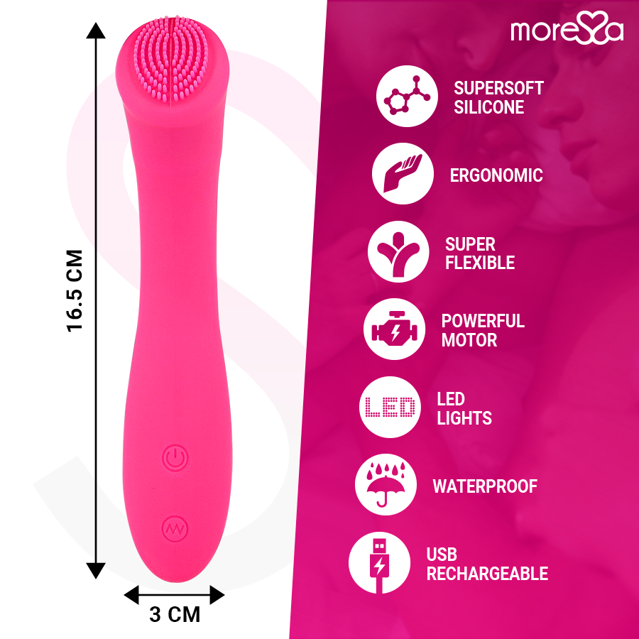 Moressa – Celso Vibrador Premium Recarregável em Silicone Médico