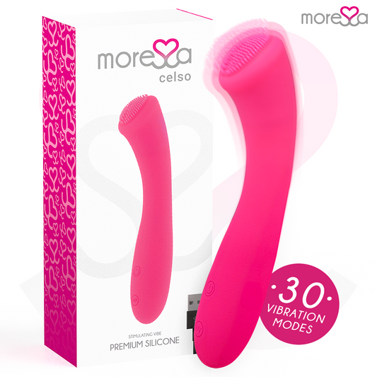 Moressa – Celso Vibrador Premium Recarregável em Silicone Médico