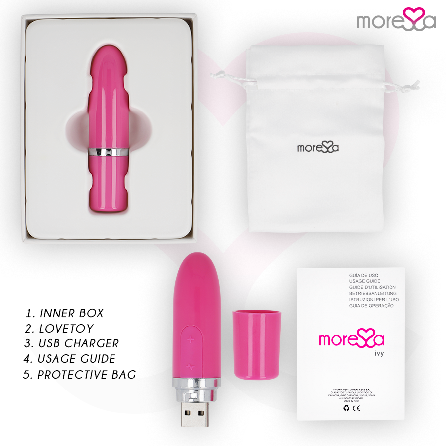 Moressa – Ivy Vibrador Estimulador Viagem Rosa