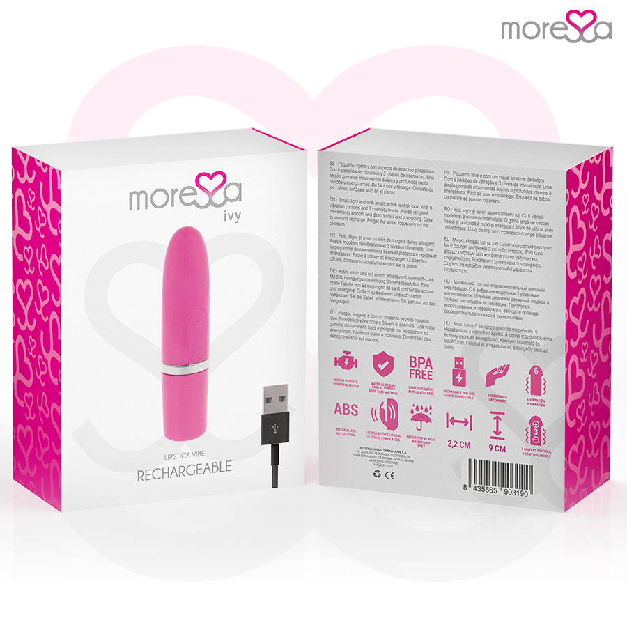 Moressa – Ivy Vibrador Estimulador Viagem Rosa