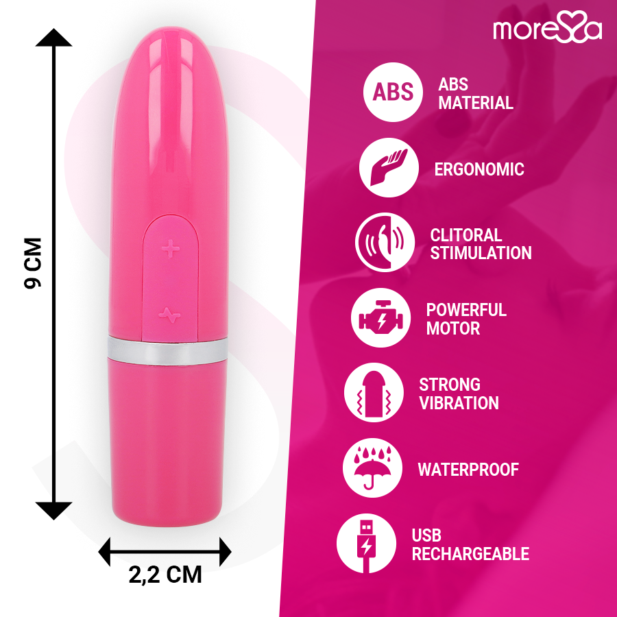 Moressa – Ivy Vibrador Estimulador Viagem Rosa