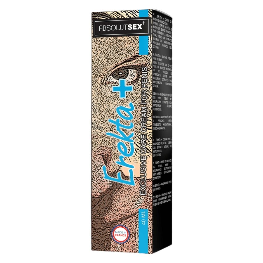 Embalagem do RUF Creme Estimulante Erekta Plus 75ml para ereção e bem-estar peniano.