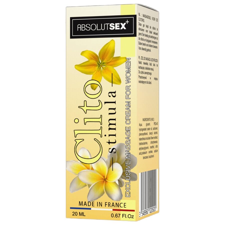 Creme estimulante de clitóris RUF 20ml para prazer feminino