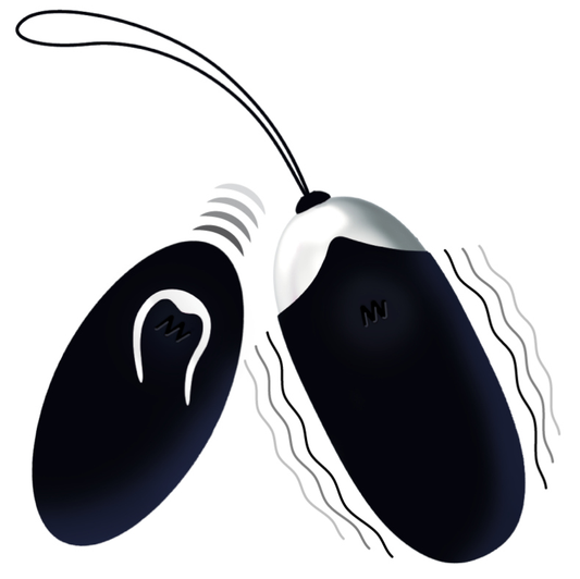 Intense – Flippy II Ovo Vibratório com Controle Remoto Preto