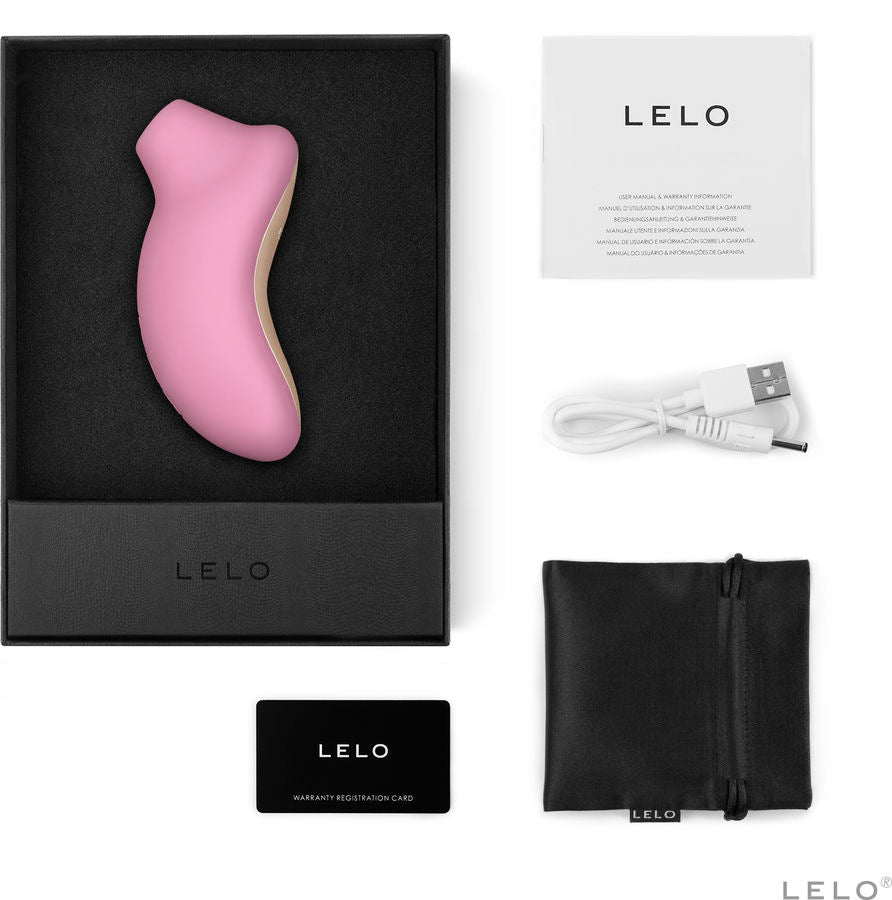 LELO Estimulador de Clitóris SONA Cruise Rosa mostrando seu design sônico e superfície de silicone.