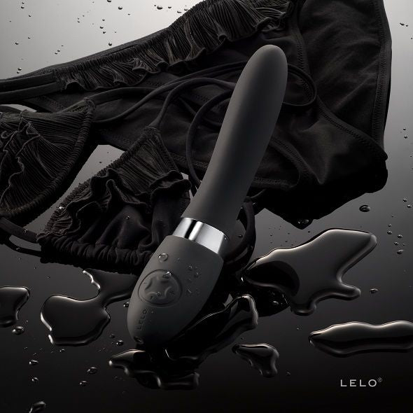 Close-up do vibrador LELO Elise 2 Preto, destacando o seu design elegante e material de silicone de grau médico.