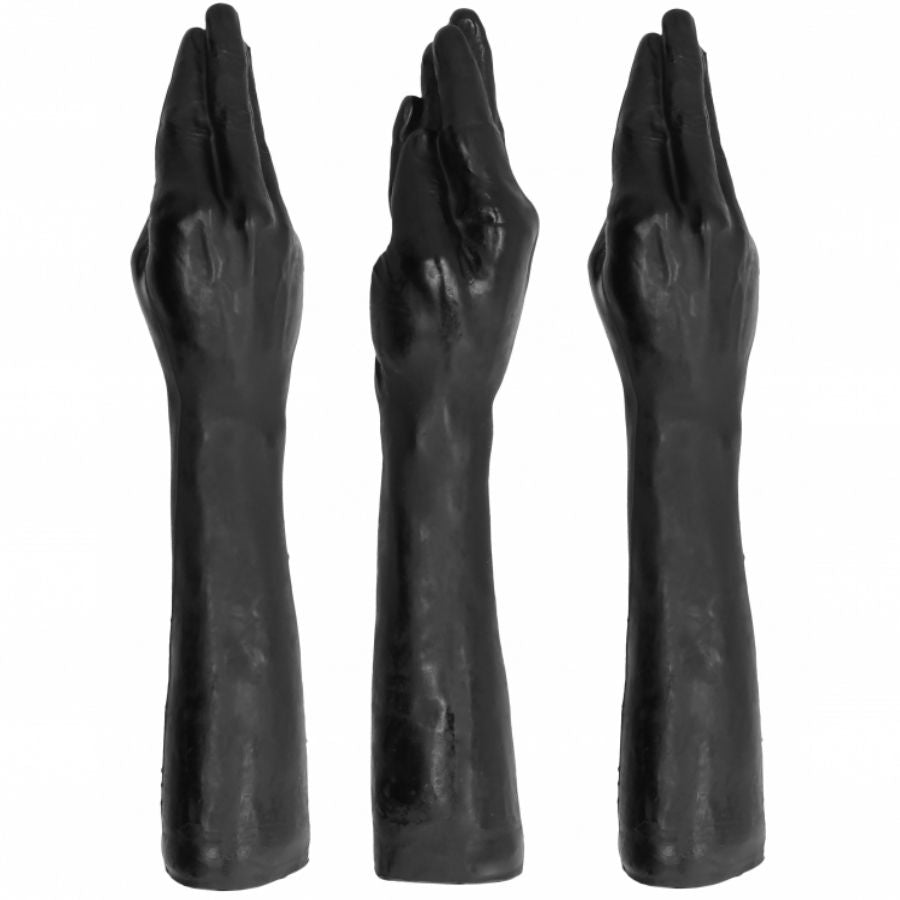 ALL BLACK Vibrador de Punho Gigante Fisting 40 CM realista e flexível