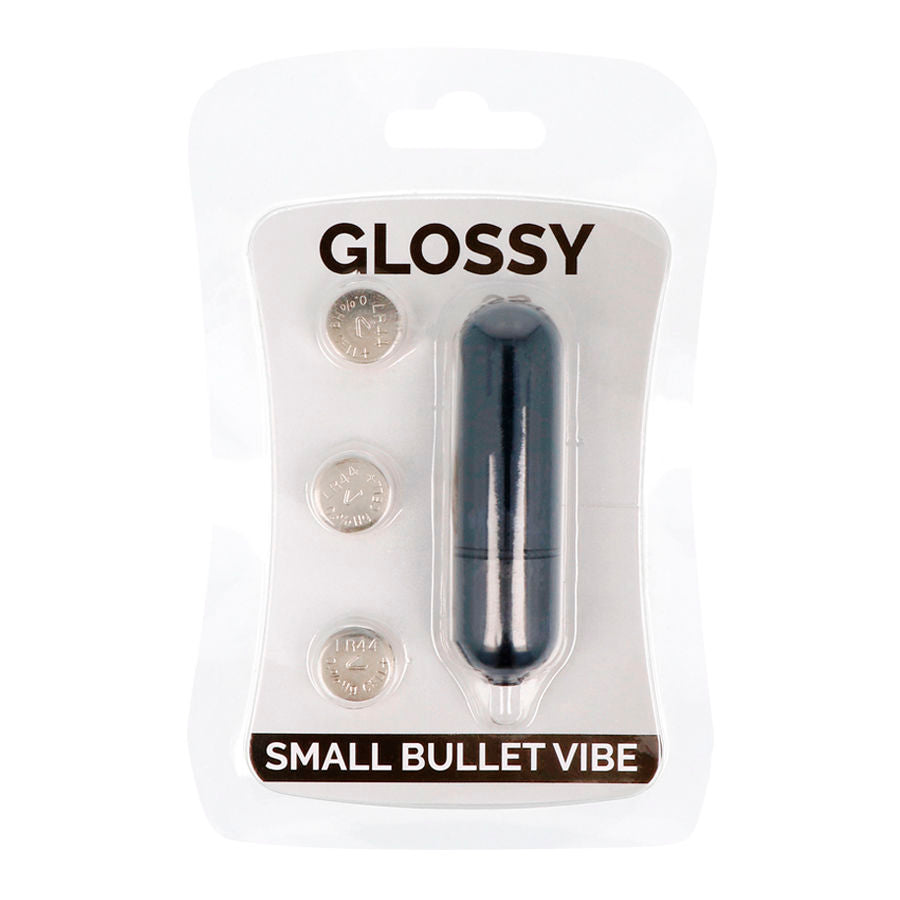 Glossy – Bala Vibratória Pequena Preta