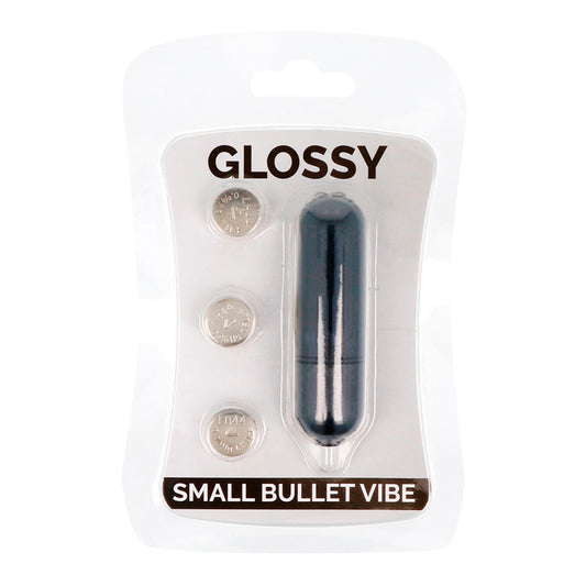 Glossy – Bala Vibratória Pequena Preta