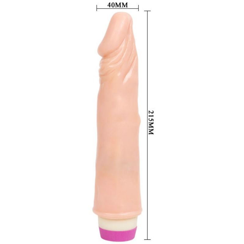 Vibrador realista BAILE Waves of Pleasure 21.5cm para iniciantes, com controle de velocidade.
