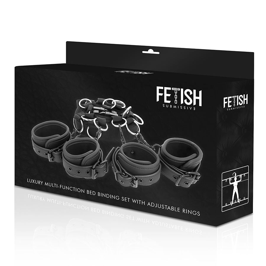 Fetish Submissive – Conjunto de Laços de Cama de Luxo com Forro de Neoprene