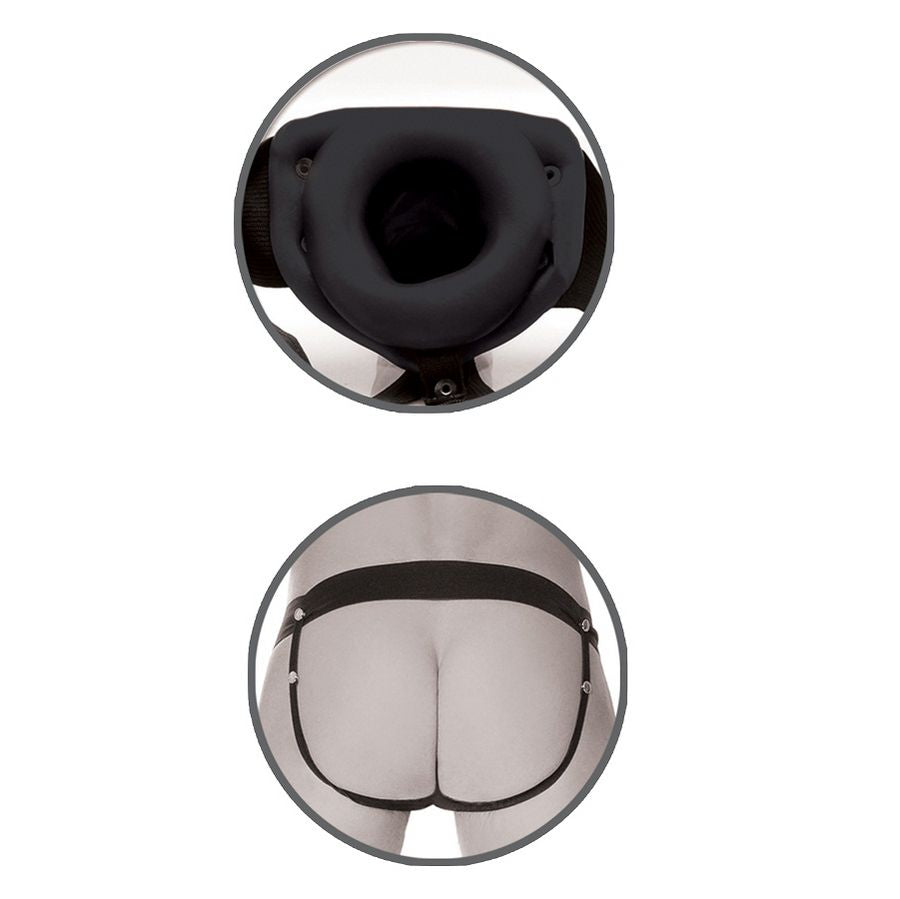 Close-up do Hollow Strap-on FETISH FANTASY LIMITED EDITION 14 cm, mostrando seu design versátil e detalhes.