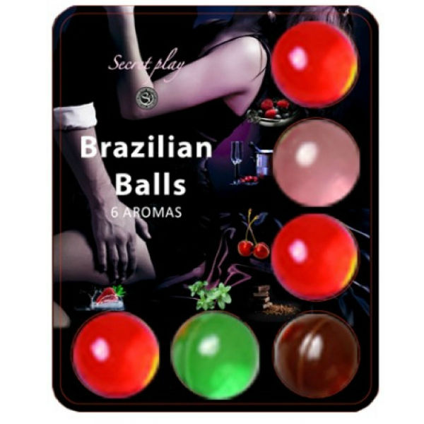 Secretplay Brazillian Hot Balls Lubrificantes 6 Unidades Aromáticas