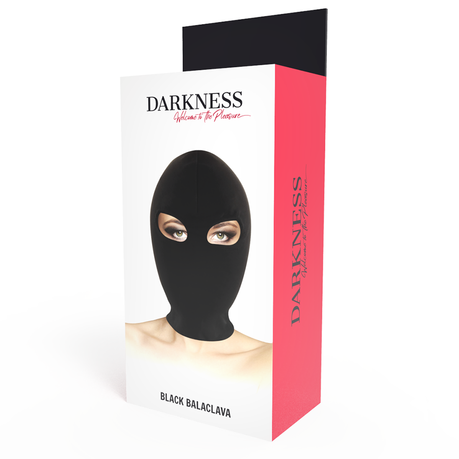 Darkness – Máscara de Submissão Preta com Abertura para os Olhos