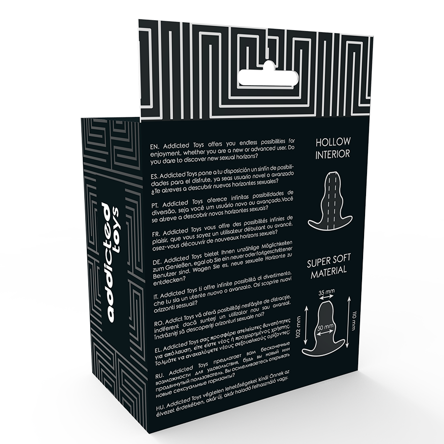 Imagem do ADDICTED TOYS Dilatador Anal Oco 11cm Transparente, mostrando seu design e material TPE.