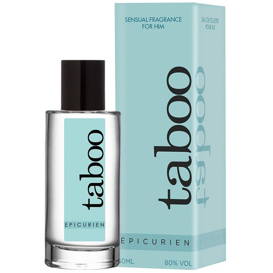 Frasco do perfume RUF Taboo Epicurien com feromonas para homem 50ml.
