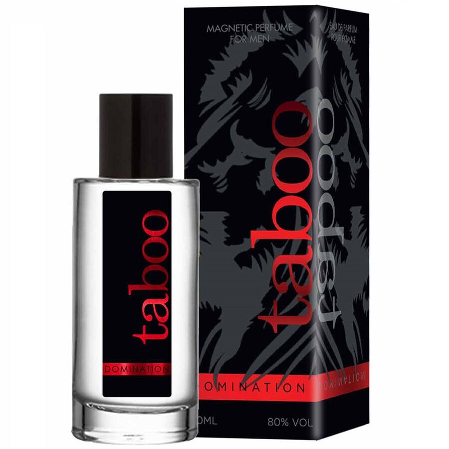 Frasco de RUF Perfume Taboo Domination com Feromonas Masculinas 50ml