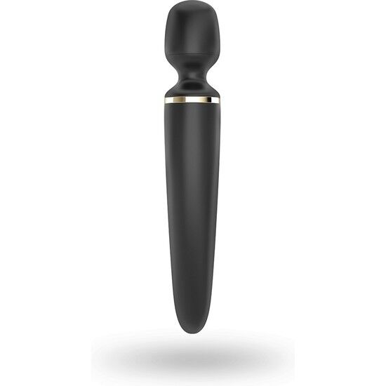 Satisfyer Wand-er Woman XXL Massageador Vibratório Preto, ideal para relaxamento e estimulação corporal intensa.