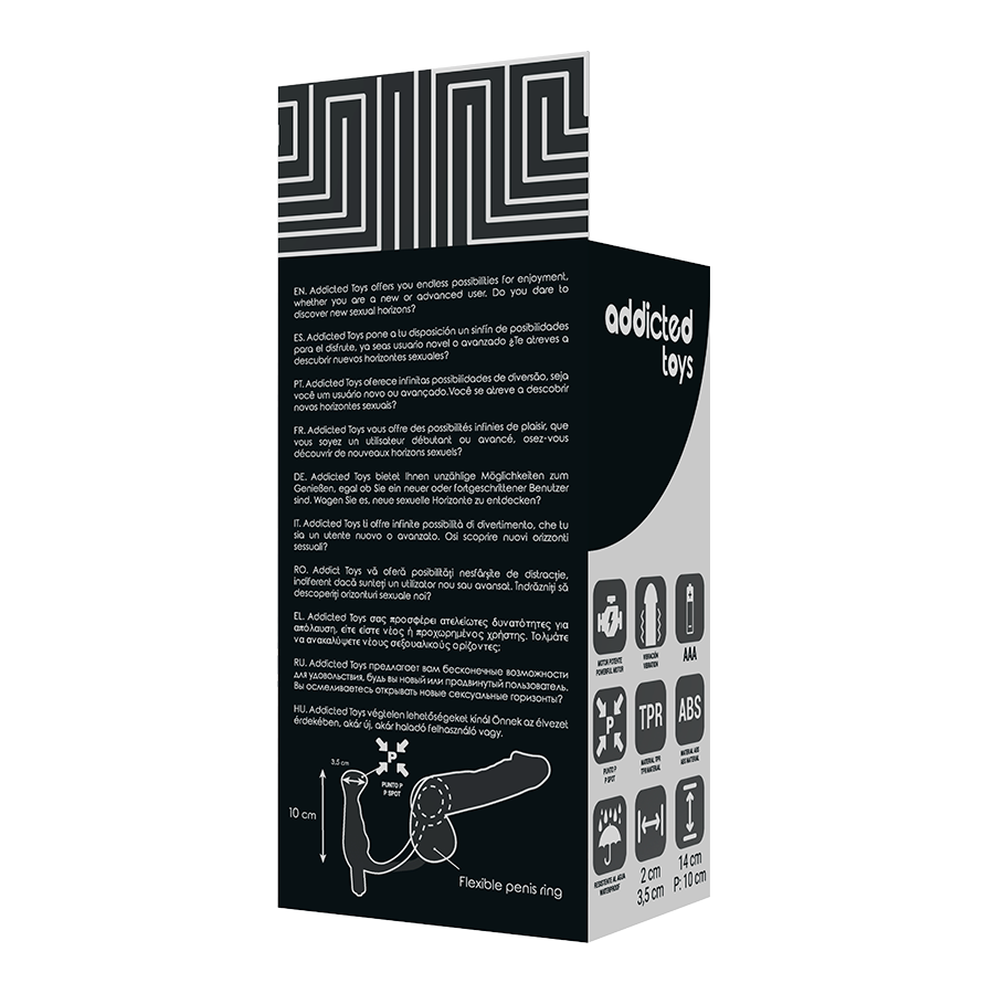 Addicted Toys – Vibrador Prostático Preto 10 cm