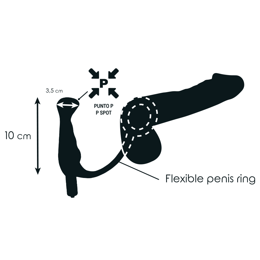Addicted Toys – Vibrador Prostático Preto 10 cm