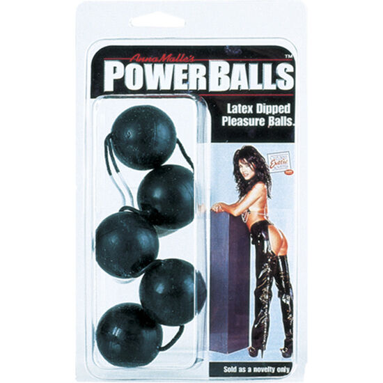 Bolas Anales Power de Silicona Negra