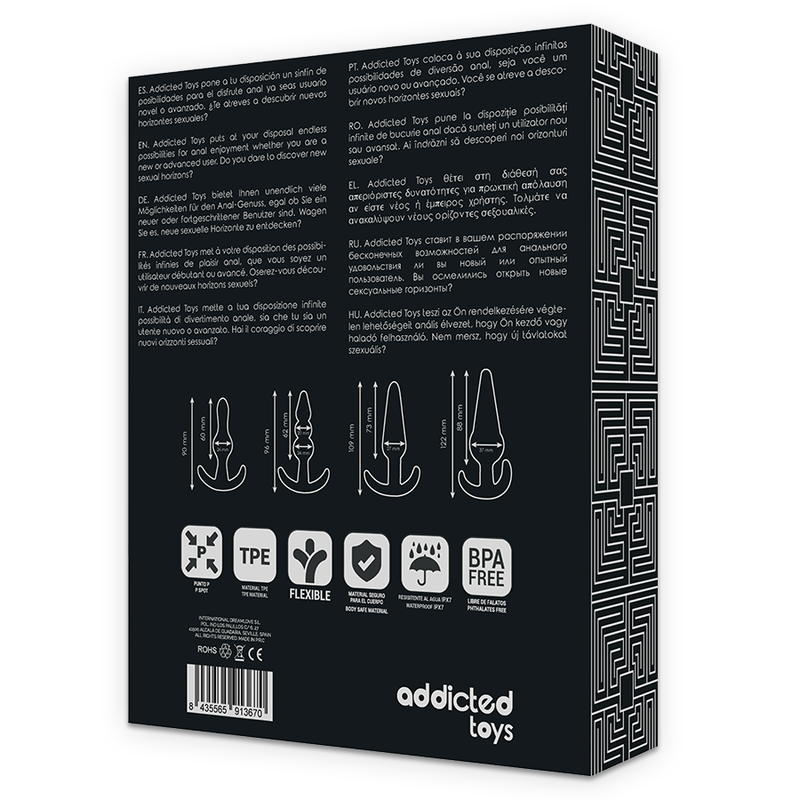 Addicted Toys – Conjunto de 4 Plugs Anais