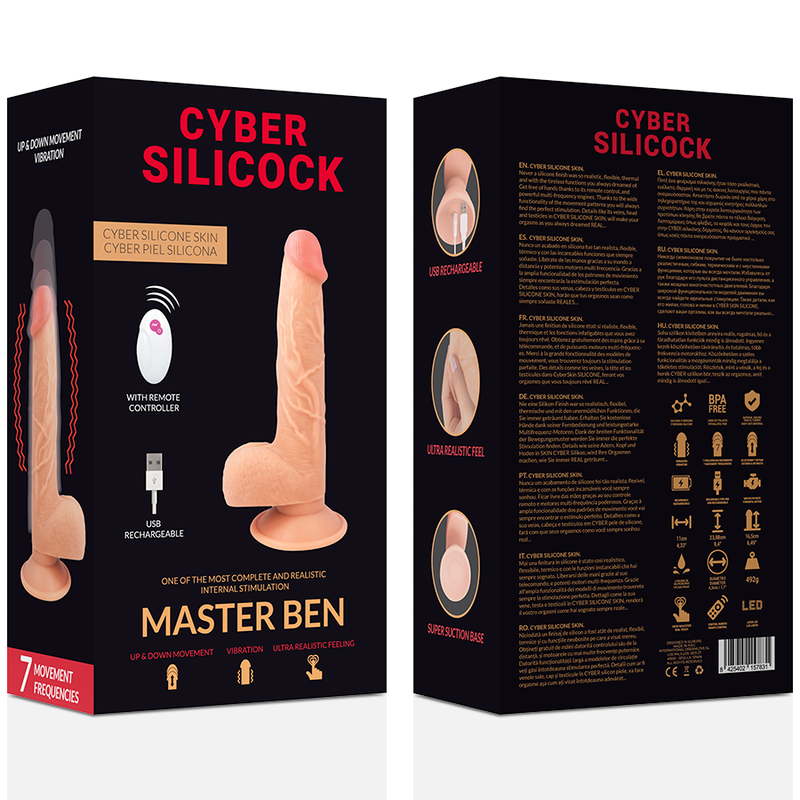 Cyber Silicock – Controle Remoto Realístico Master Ben 23,8 cm x 4,3 cm