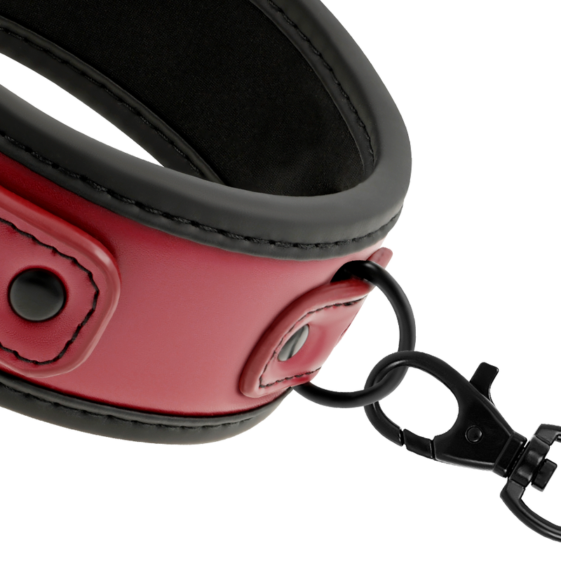 Fetish Submissive Dark Room – Colar de Corrente com Forro de Neoprene