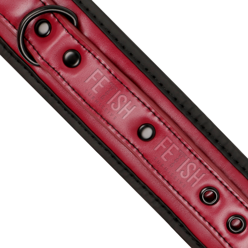 Fetish Submissive Dark Room – Algemas de Tornozelo em Couro Vegano com Forro de Neoprene