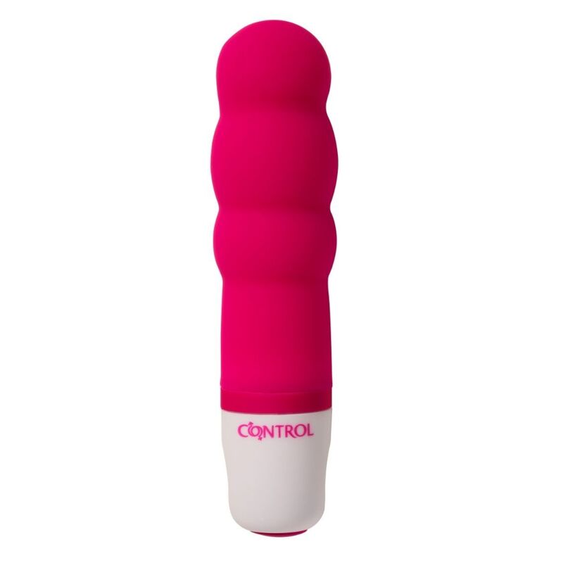Close-up do CONTROL Mini Vibrador Velvet Secret, destacando seu design compacto e toque aveludado.