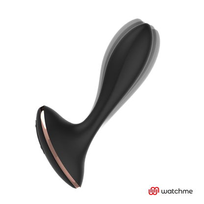 Vibrador Anal Plug ANBIGUO VERNET com controle remoto WATCHME e design ergonómico de silicone.