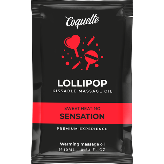 Coquette Chic Desire – Óleo de Massagem Beijável de Bolso com Efeito de Calor Pirulito 10 ml