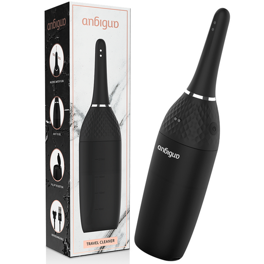 Limpador Anal Automático Anbiguo Final | 5 Intensidades, 360° e Anti-Refluxo