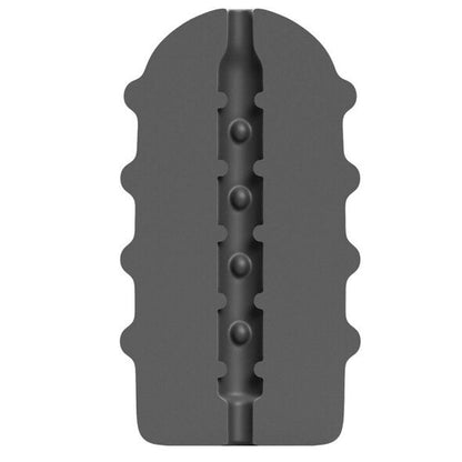 Masturbador masculino All Black Bumpy com textura estimulante interna e externa.