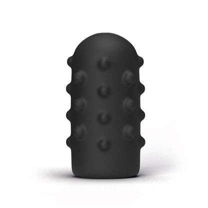 Masturbador masculino All Black Bumpy com textura estimulante interna e externa.