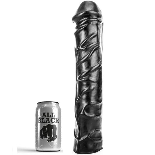 Dildo Gigante All Black Fisting | 31cm, Veias Realistas e TPR Macio